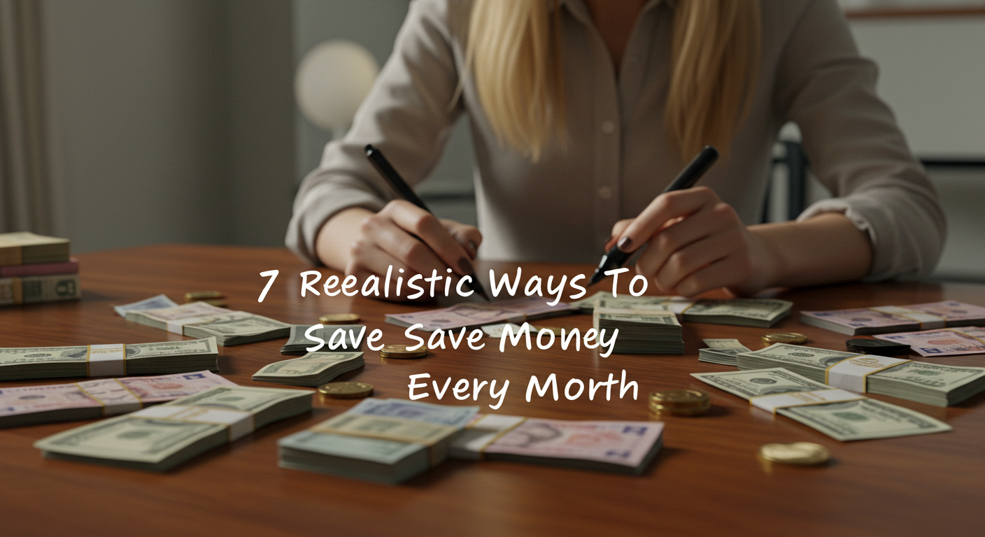 7 Realistic Ways to Save Money Every Month - Save Money Calculator