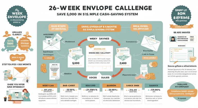 26-Week Envelope Challenge: Save $5,000 in Six Months with This Simple Cash-Saving System